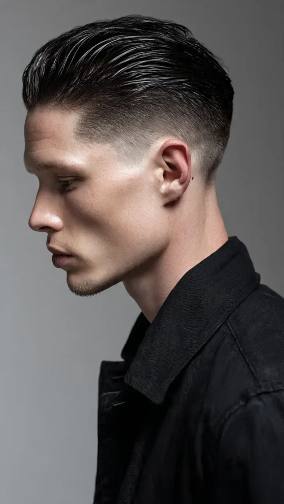 Short Slick Back hair