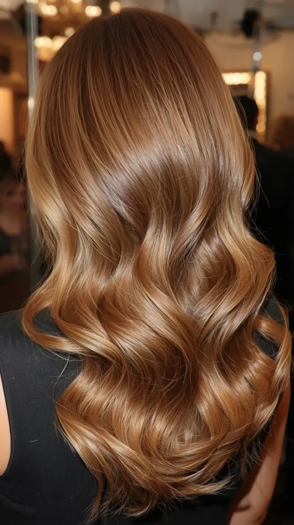 Soft Hollywood Waves Medium Length Wedding