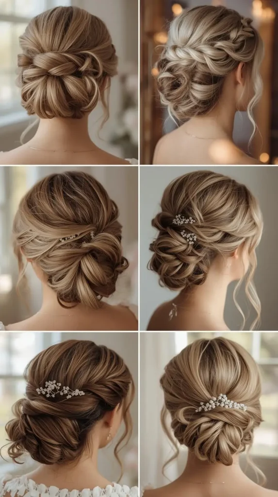 Soft Textured Updos Bridesmaid Styles
