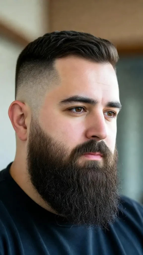 Thick Beard with Fade