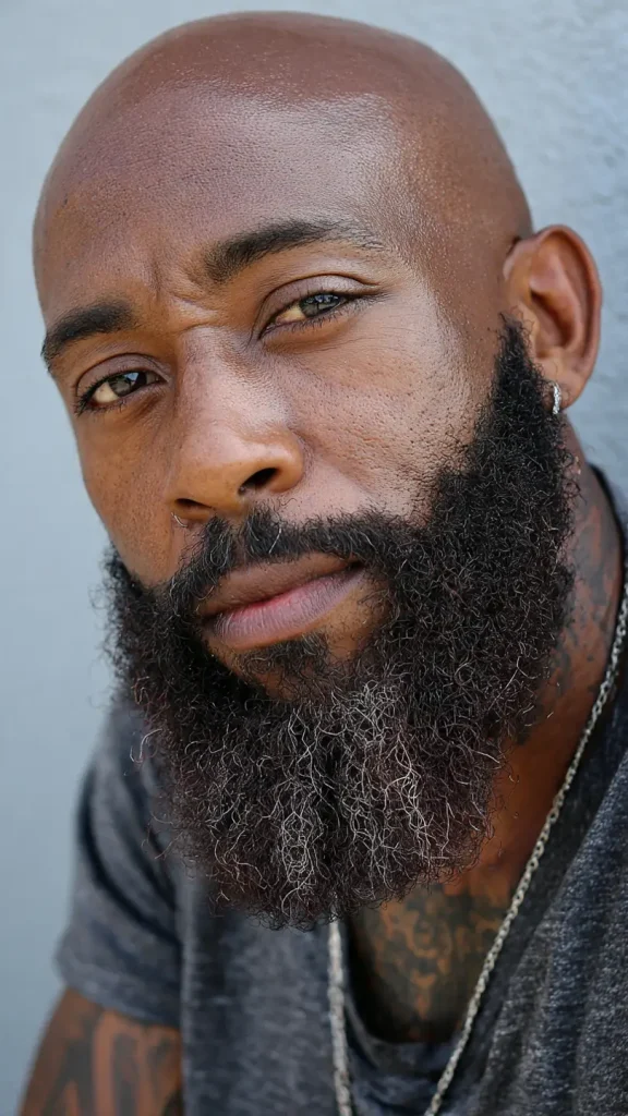 Beard for Bald Black Men