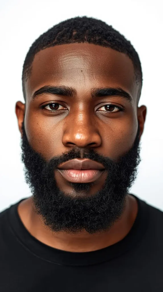 black man Modern Precision Beard