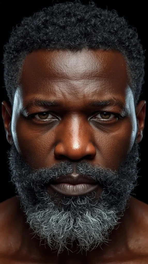 black man Salt and Pepper Beard