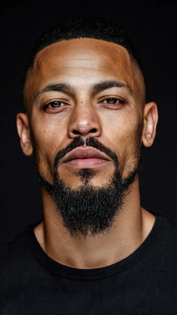 black man Sculpted Goatee