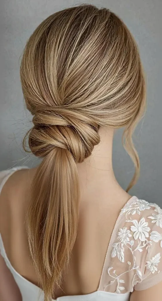 Simple Bridesmaid Ponytail